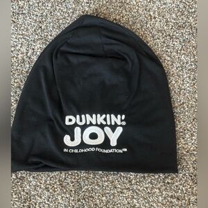 Dunkin’ Joy Black Beanie Features Childhood Foundation Logo Limited Edition